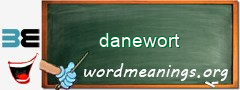 WordMeaning blackboard for danewort